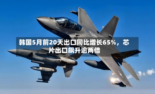 韩国5月前20天出口同比增长65%，芯片出口飙升逾两倍