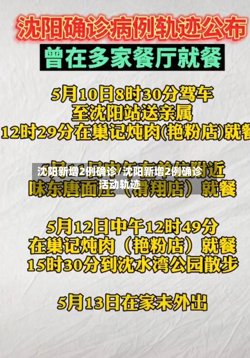 沈阳新增2例确诊/沈阳新增2例确诊活动轨迹