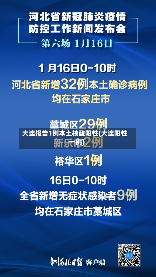 大连报告1例本土核酸阳性(大连阳性一例)-第1张图片
