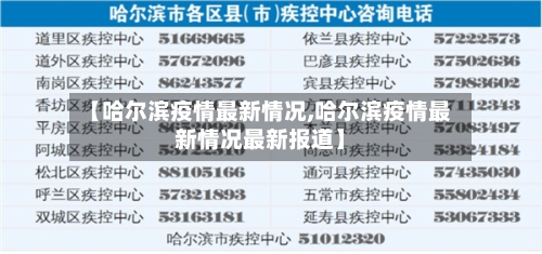 【哈尔滨疫情最新情况,哈尔滨疫情最新情况最新报道】